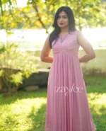 Blush Pink Pleated Kurta
