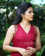 Red Pleated Kurta - Image 3