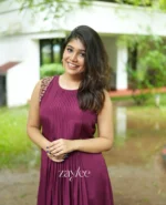 Beet-Red Pleated Kurta