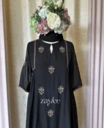 Black Zari Embellished Kurta - Image 2