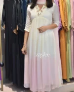Cream-Pink Dual Tone Kurta - Image 3
