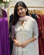 Cream-Pink Dual Tone Kurta - Image 2