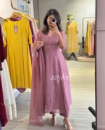 Dusty Rose Mauve Kurta - Image 5