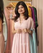 Dusty Pink Embroidered Kurta - Image 2