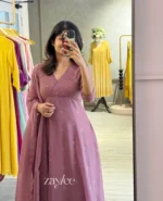 Dusty Rose Mauve Kurta - Image 4