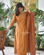 Honey Brown Anarkali - Image 2