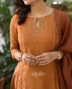 Honey Brown Anarkali - Image 3