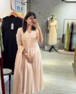 Ivory Scalloped Kurta - Image 2