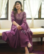 Mulberry Silk Anarkali - Image 2