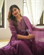 Mulberry Silk Anarkali - Image 4