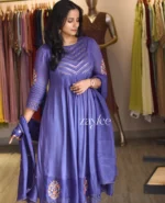 Pale Purple Gathered Kurta - Image 3