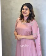 Peony Pink Panel Anarkali - Image 2