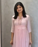 Powder Pink Embellished Kurta - Image 3