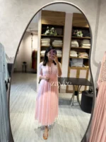 Powder Pink Embellished Kurta - Image 2