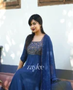 Regal Blue Anarkali - Image 3