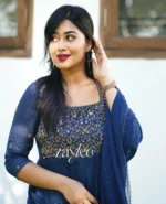 Regal Blue Anarkali - Image 2