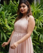 Rosegold Pleated Gown - Image 2
