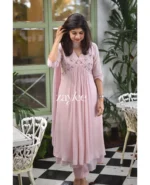 French Rose Embellished Kurta - Image 3