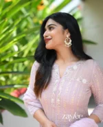 Nude Pink Handwork Chikankari Kurta - Image 3