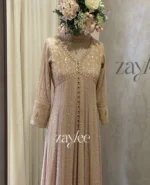 Pale Mauve Chikankari Anarkali - Image 3