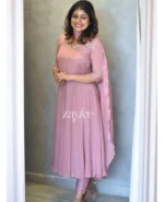 Peony Pink Panel Anarkali