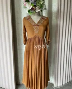 Handworked gathered dress