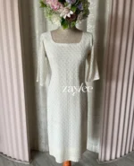 Off-White Chikankari Slit Kurta