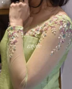 Pistachio Green Panel Anarkali - Image 5