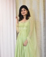 Pistachio Green Panel Anarkali - Image 8