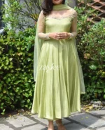 Pistachio Green Panel Anarkali - Image 6