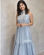 Slate Blue Chandheri Dress - Image 5