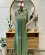 Sage Green Gathered Kurta