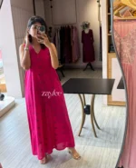 Fuchsia Pink Cotton Jumpsuit - Image 5