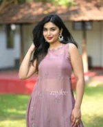 Dusty Rose Mauve Embellished Three Piece Set - Image 2