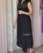 Black Silk Kurta - Image 3