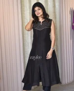 Black Silk Kurta - Image 2