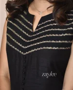 Black Silk Kurta - Image 4