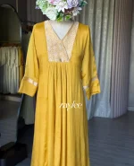 Golden Mustard Brocade Kurta