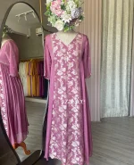 Onion Pink Side Gathered Kuta